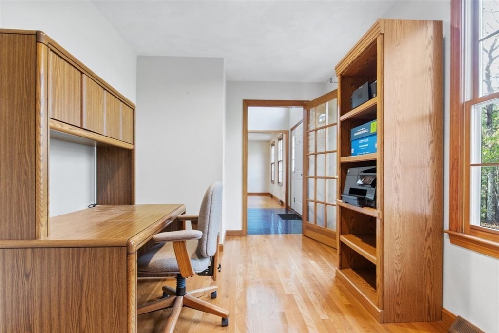 72 Jefferson Road Franklin, MA 02038 - Photo 12 of 33 a view of a hallway with wooden floor and windows