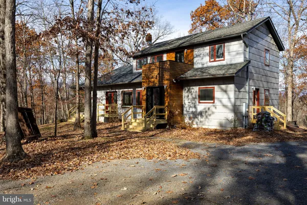a view of empty space with trees