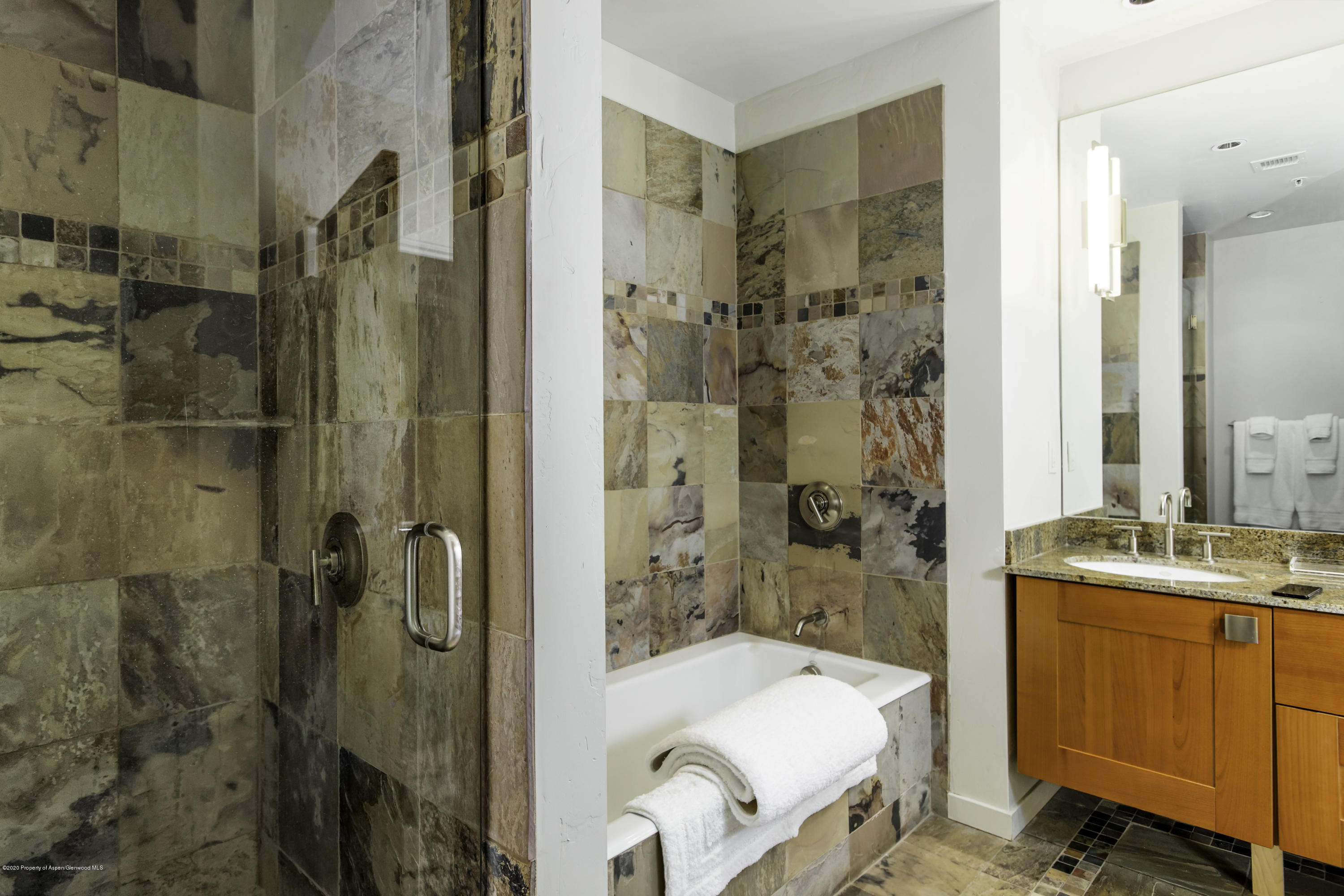 231 Robinson Street, Unit R212 Basalt, CO 81621 - Photo 11 of 14 a bathroom with a sink toilet tub and shower