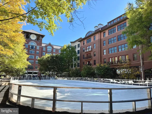 a view of a building with a swimming pool