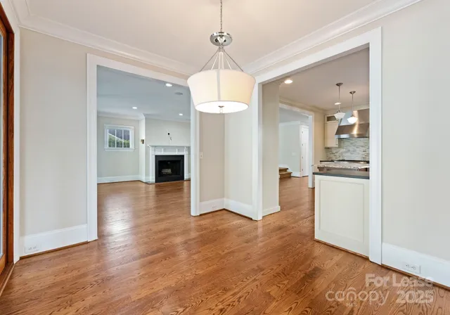 a view of a kitchen and a window