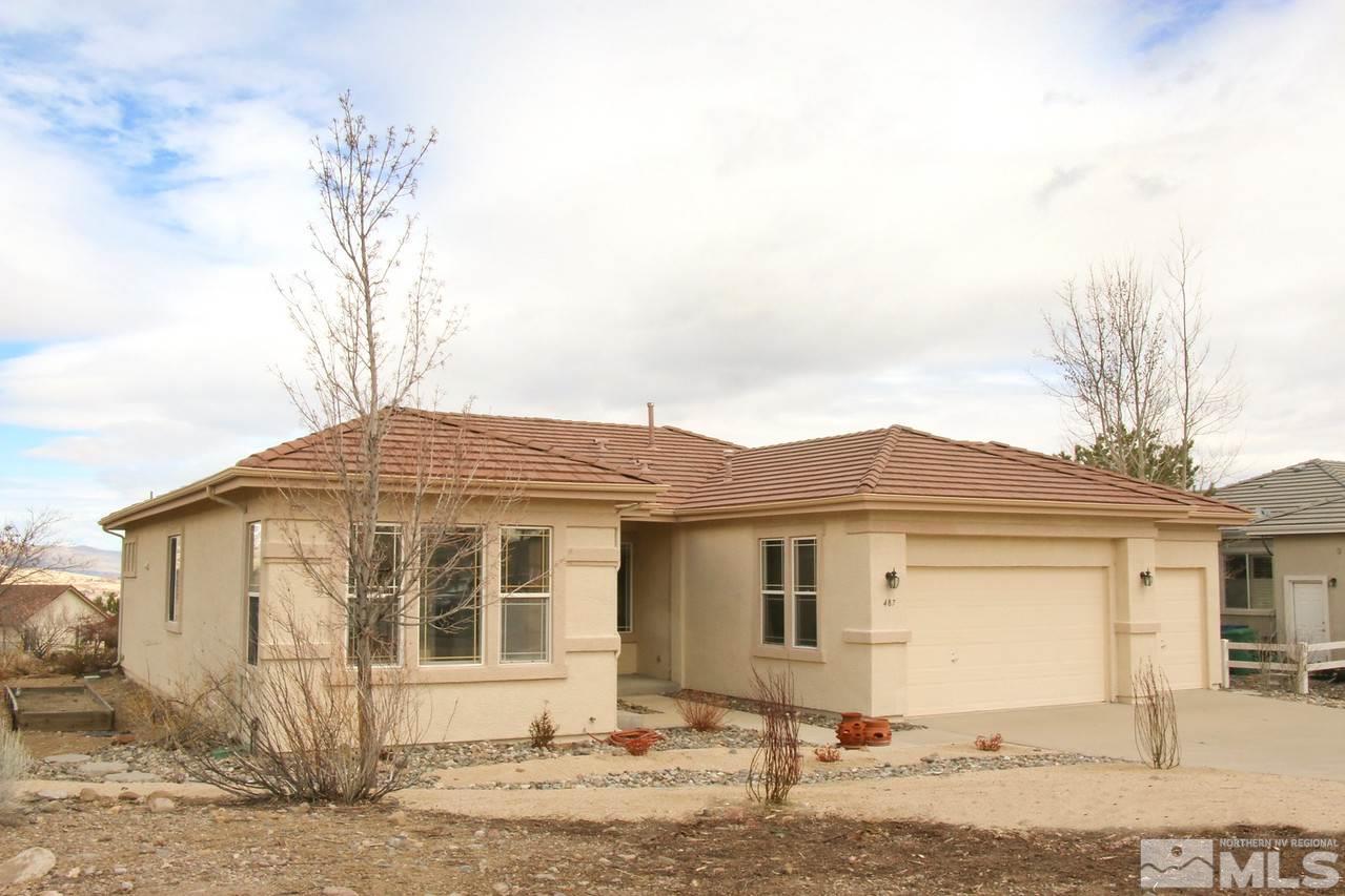 a front view of a house