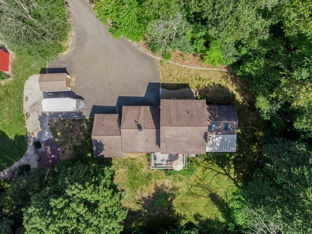 38 Zuell Hill Road Monson, MA 01057 - Photo 41 of 42 an aerial view of a house with garden space and street view