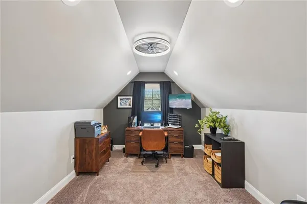 an aerial view of multiple house