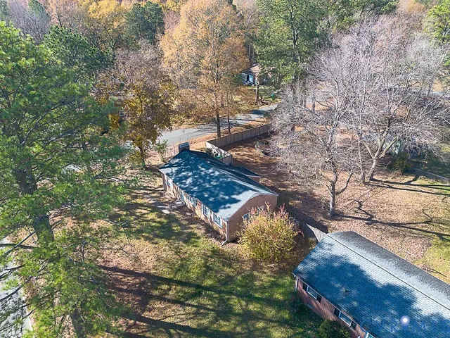 a bird view of house