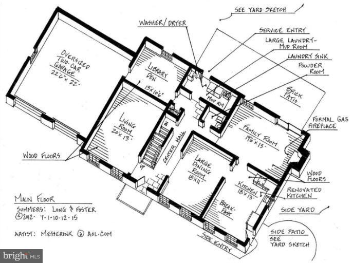 2431 Albot Road Reston, VA 20191 - Photo 25 of 30 Main Level Floor Plan