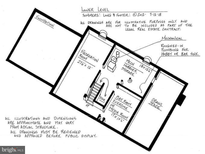 2431 Albot Road Reston, VA 20191 - Photo 10 of 30 Lower Level Floor Plan