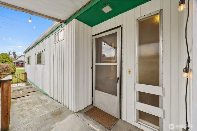 a view of front door