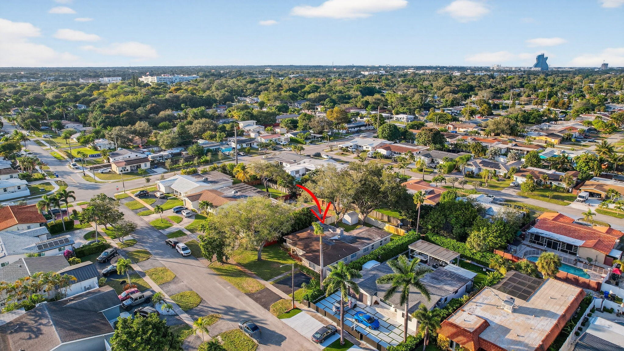 5507 McKinley Street Hollywood, FL 33021 - Photo 60 of 60 an aerial view of a city with lots of residential buildings