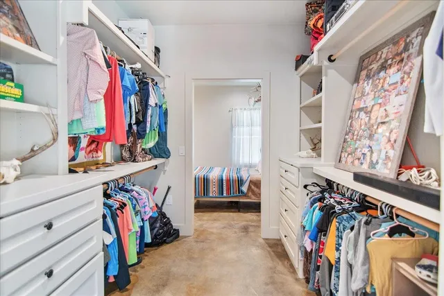 a view of a storage and utility room