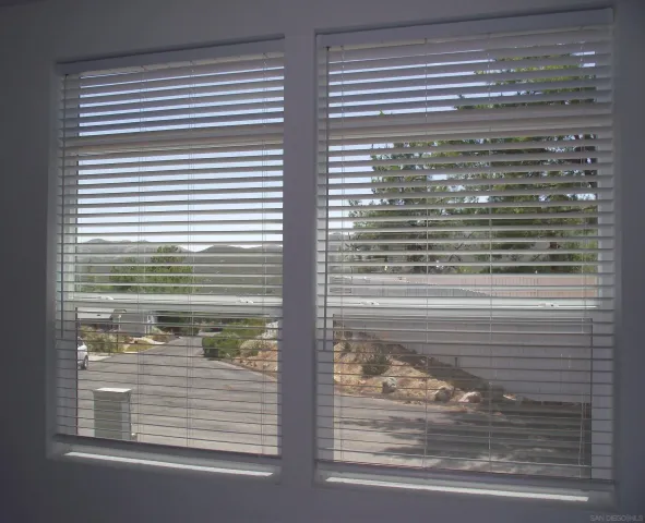a view of a glass door with a glass door