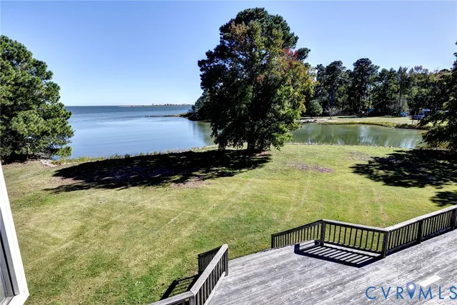 a view of an ocean and beach