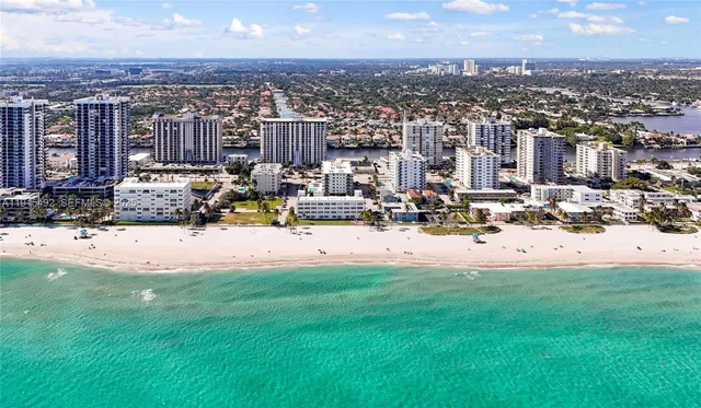 a view of a city with tall buildings