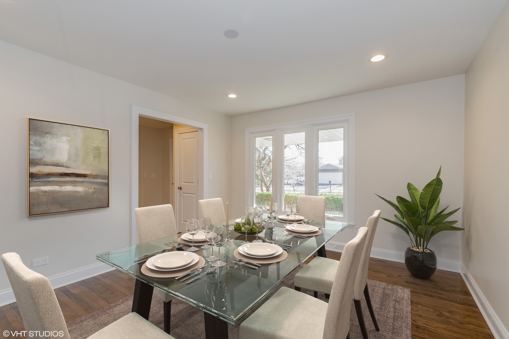 2010 Clover Road Northbrook, IL 60062 - Photo 15 of 30 a view of a dining room with furniture window and outside view