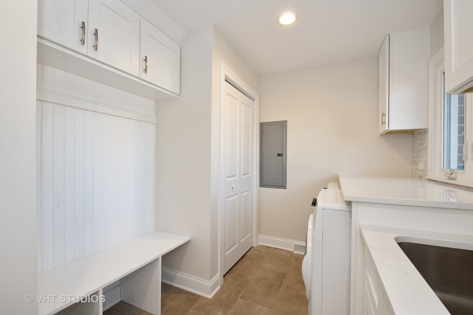 2010 Clover Road Northbrook, IL 60062 - Photo 19 of 30 a view of a kitchen with refrigerator and white cabinets