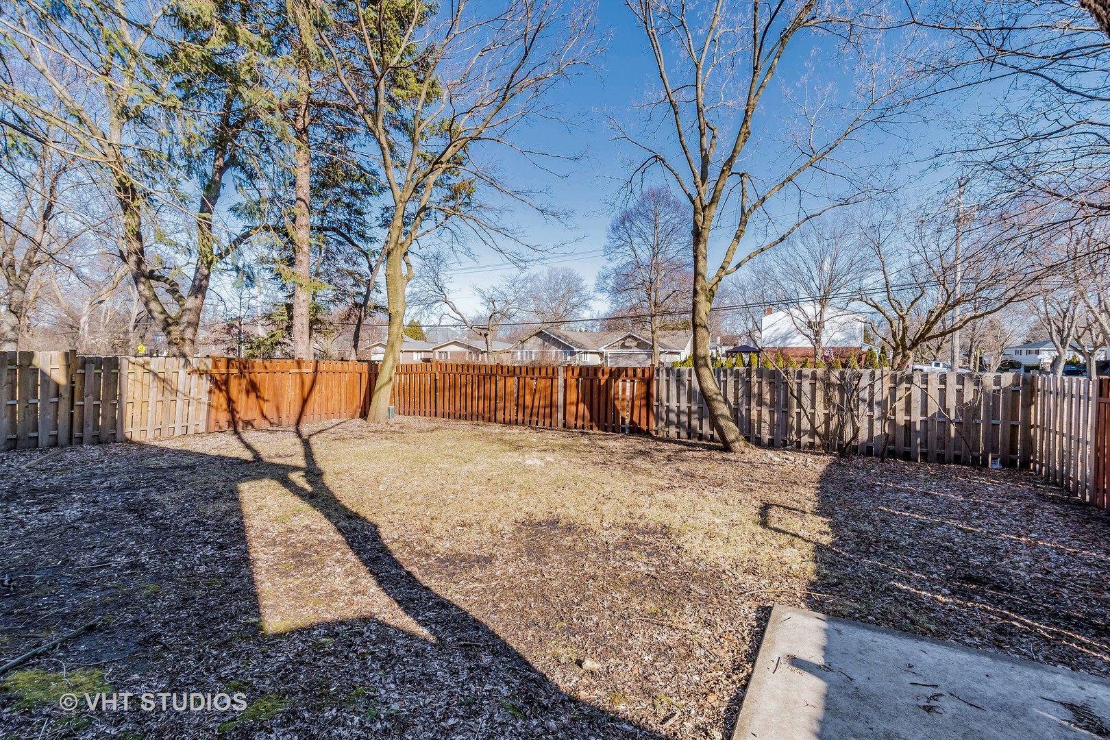 2010 Clover Road Northbrook, IL 60062 - Photo 30 of 30 a view of a yard with wooden fence