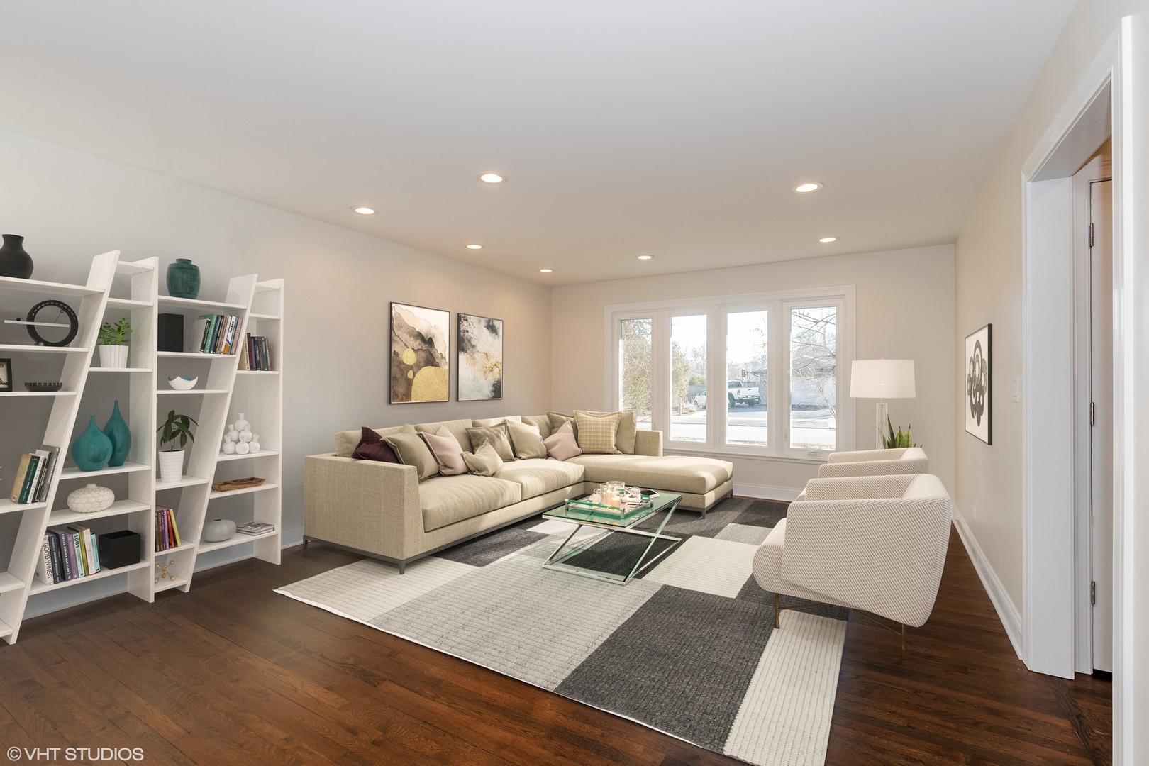 2010 Clover Road Northbrook, IL 60062 - Photo 7 of 30 a living room with furniture and wooden floor