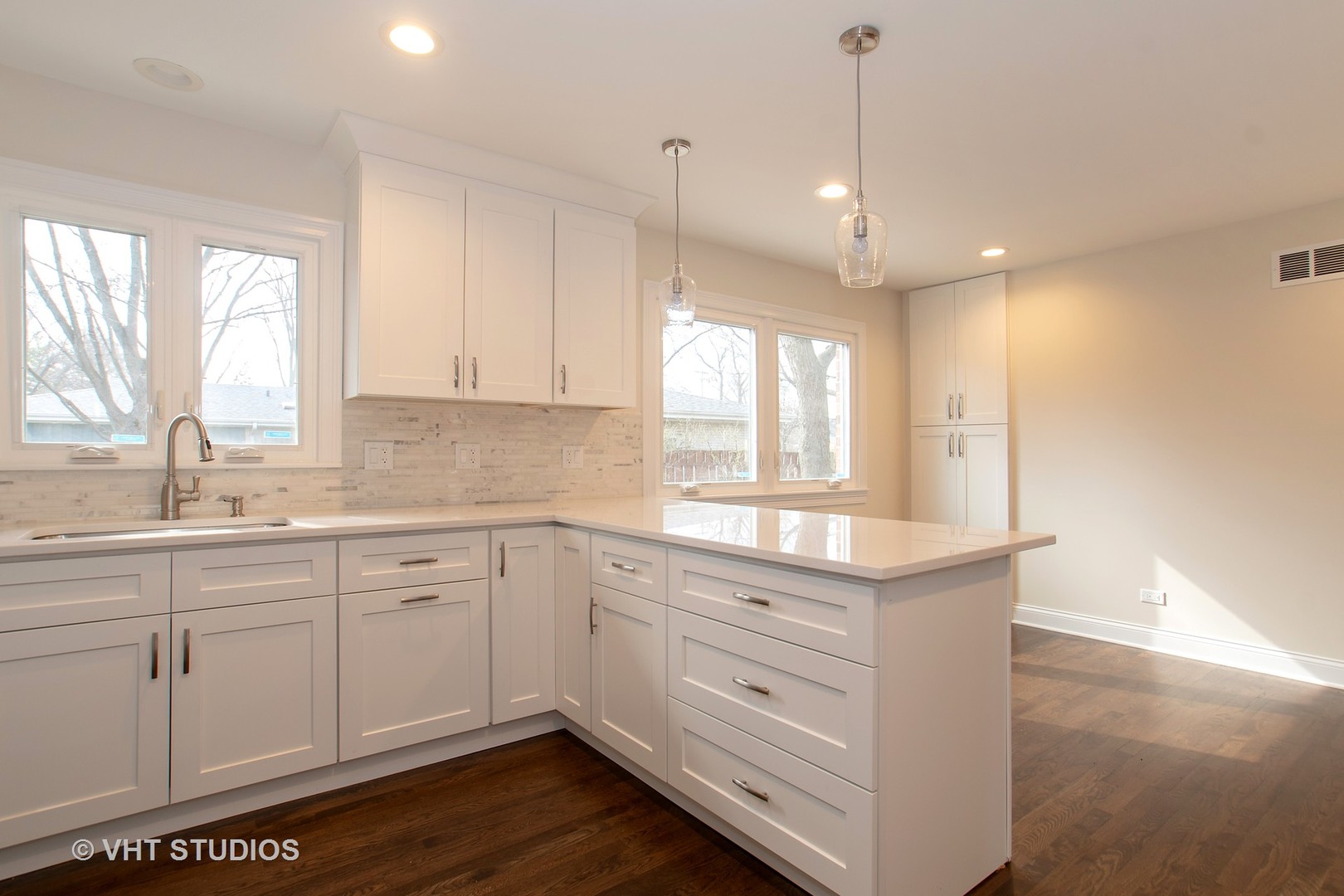 2010 Clover Road Northbrook, IL 60062 - Photo 10 of 30 a kitchen with sink cabinets and window
