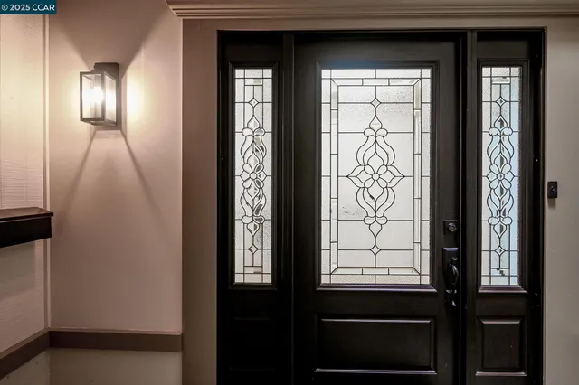 a view of front door