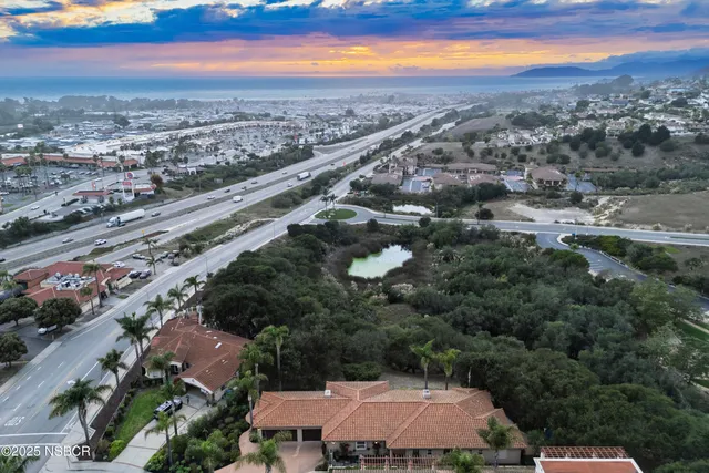 an aerial view of a city