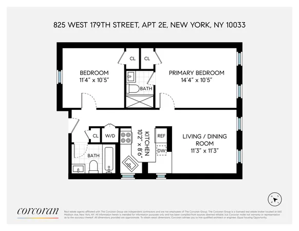 $549,000 | 825 West 179th Street, Unit 2E | Hudson Heights