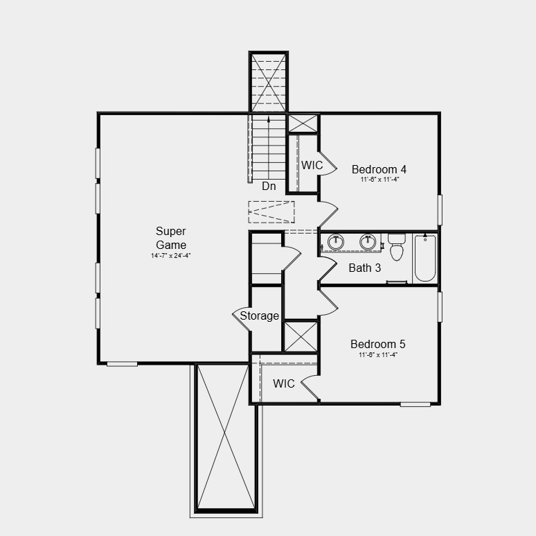 21907 Sam Raburn Drive Tomball, TX 77375 - Photo 33 of 33 Second Floor Plan