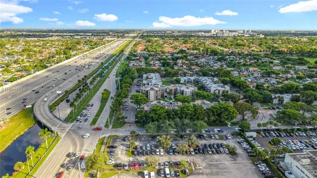 an aerial view of a city
