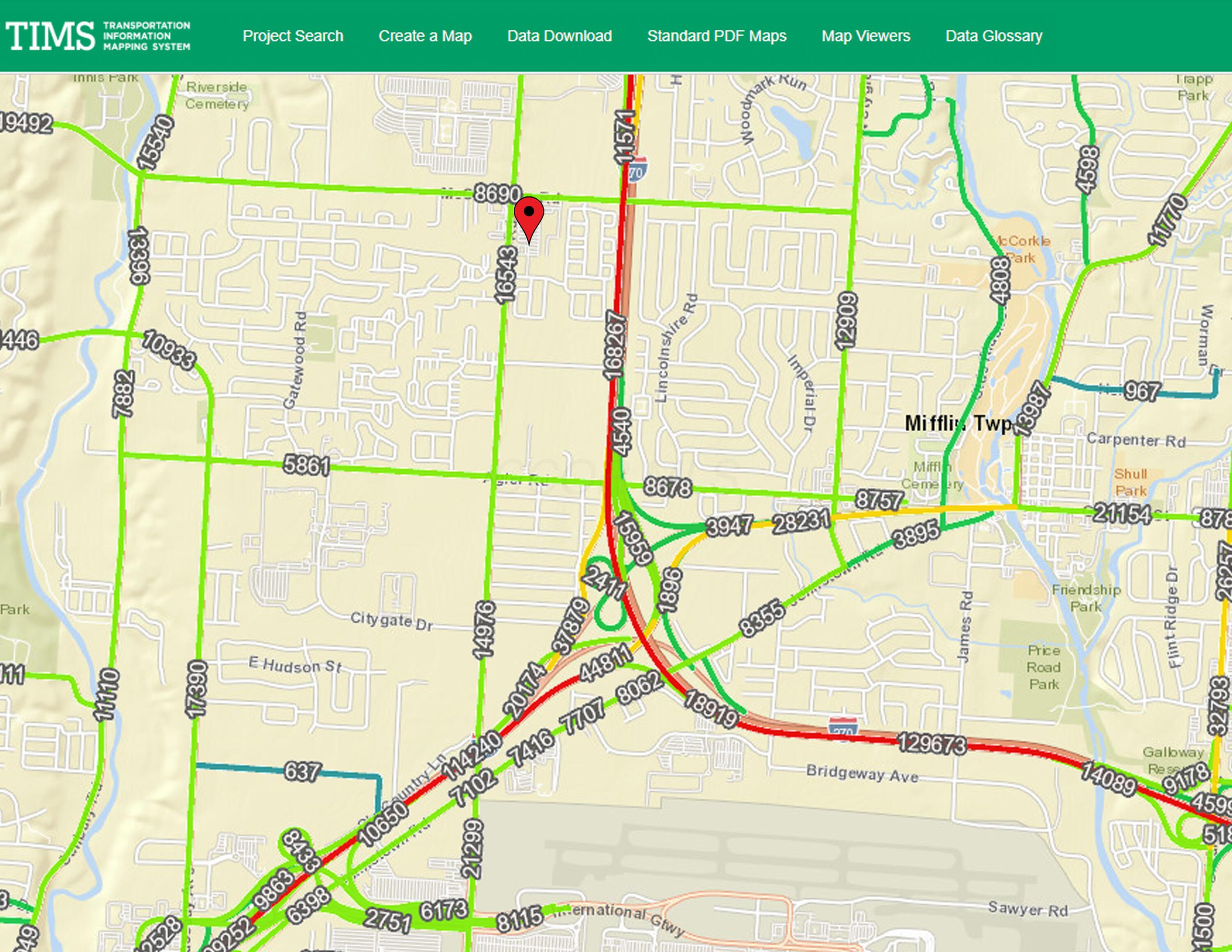 2846 Stelzer Road Columbus, OH 43219 - Photo 3 of 4 Traffic Map