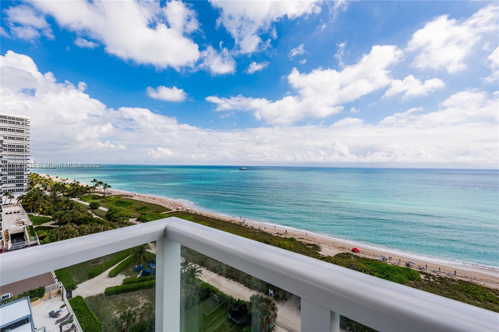 9499 Collins Avenue, Unit PH2 Surfside, FL 33154 - Photo 14 of 38 a view of an ocean from a balcony
