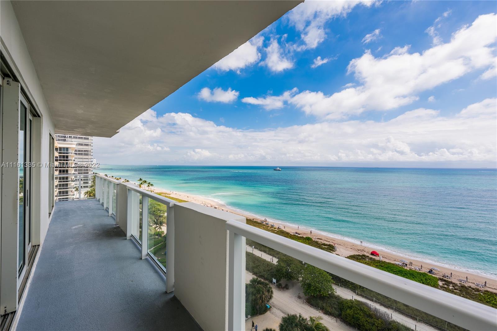 9499 Collins Avenue, Unit PH2 Surfside, FL 33154 - Photo 10 of 38 a view of lake from balcony