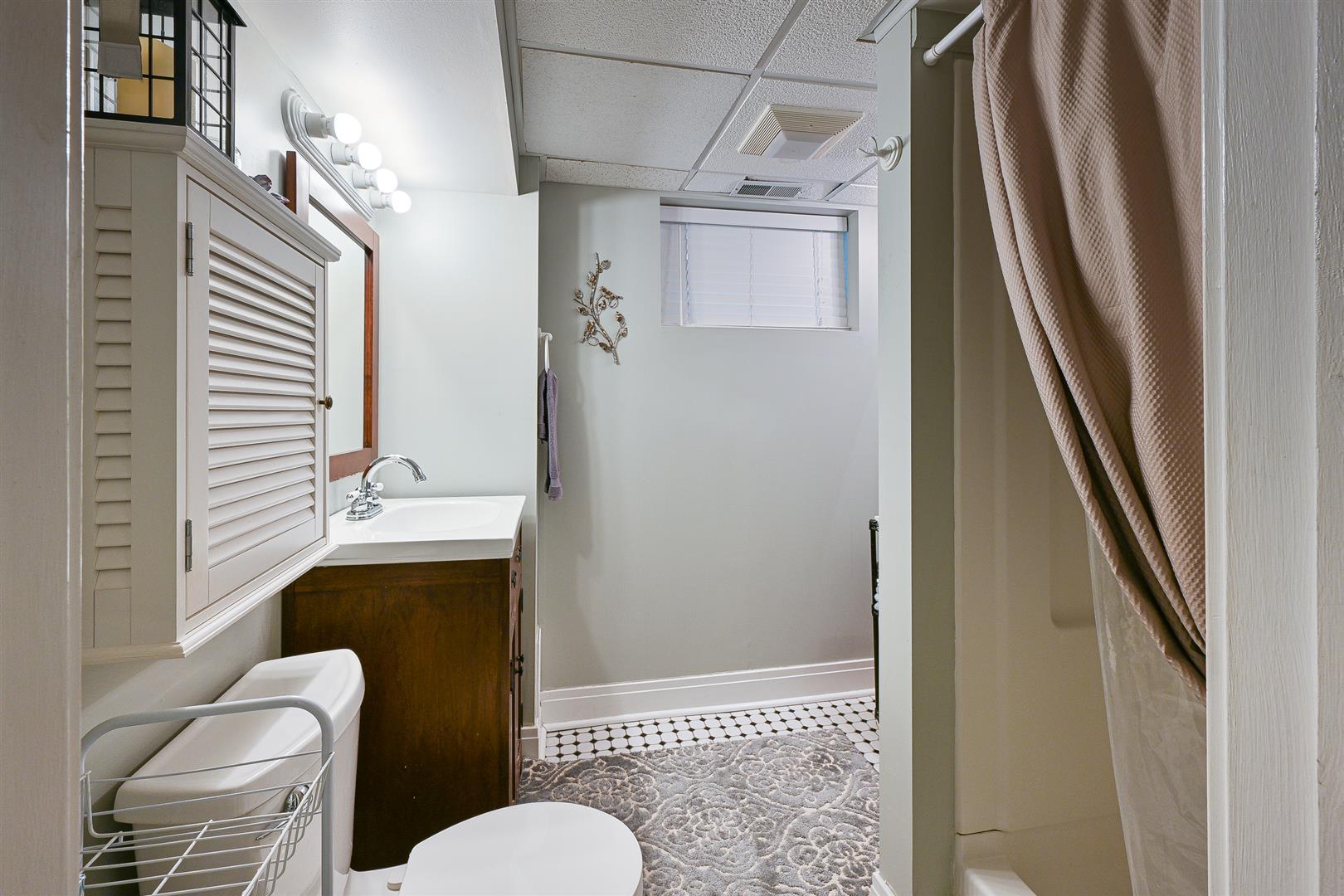 804 Warrenville Road Wheaton, IL 60189 - Photo 24 of 30 a bathroom with a toilet a sink and shower