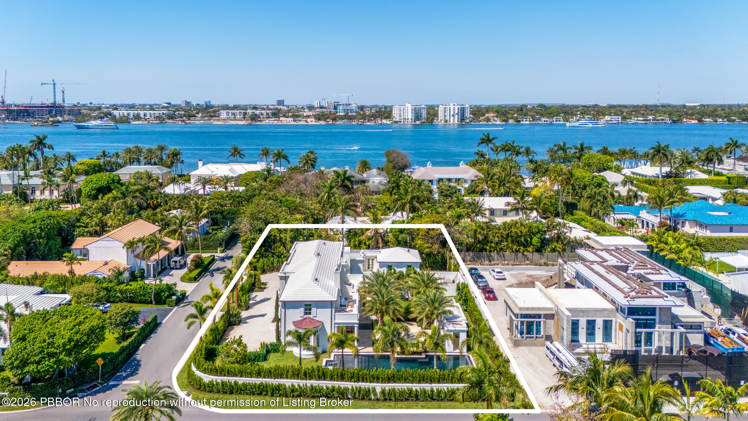 301 Plantation Road Palm Beach, FL 33480 - Photo 79 of 84 West Aerial