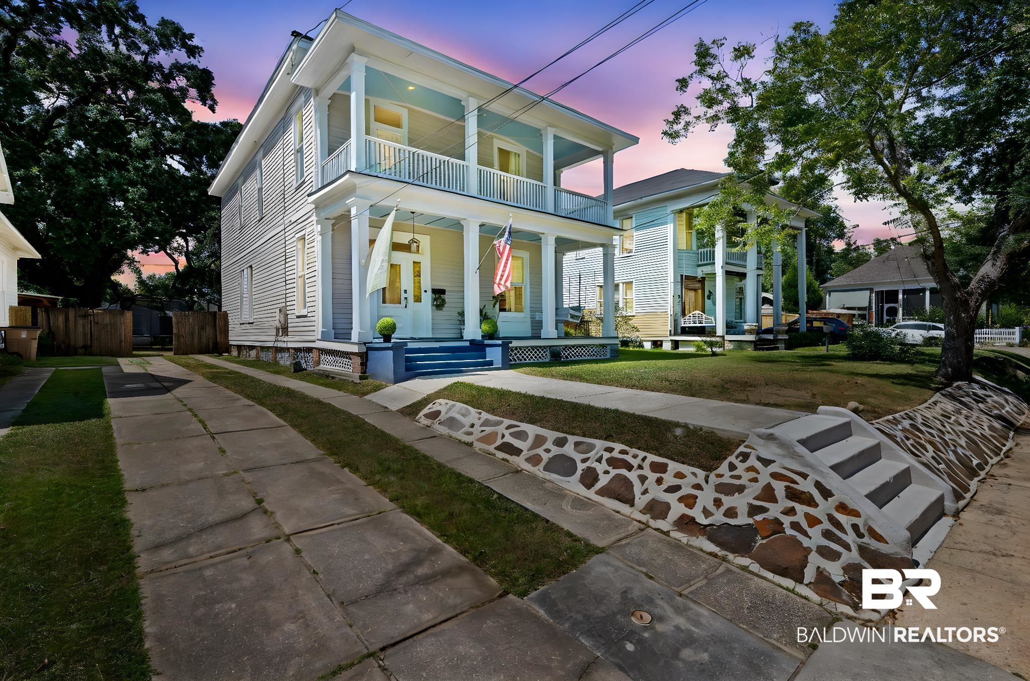 10 South Monterey Street Mobile, AL 36604 - Photo 2 of 45 View of front of home featuring a porch and driveway