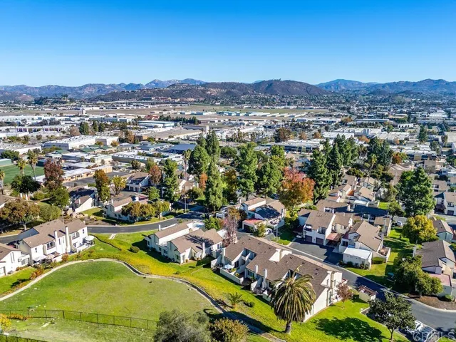 an aerial view of a city
