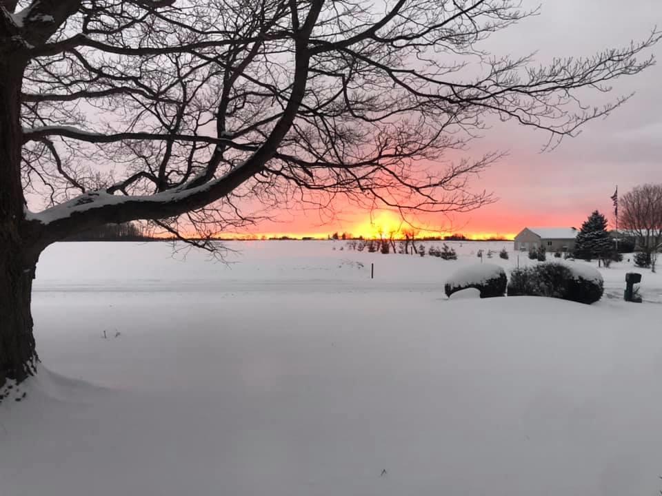 4747 Shanghai Road Sodus, MI 49126 - Photo 60 of 61 A winter sunset