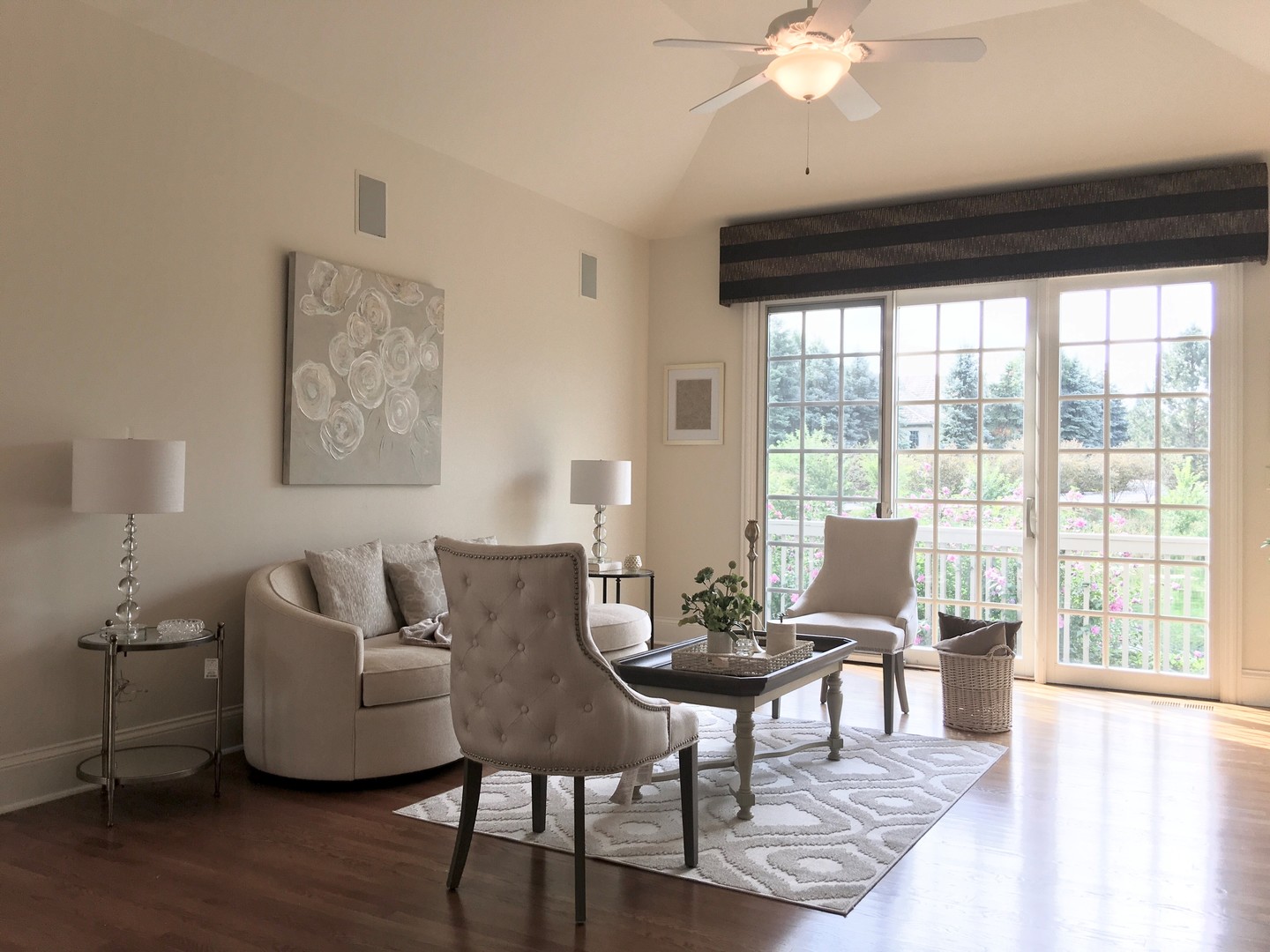 59 Forest Gate Circle Oak Brook, IL 60523 - Photo 14 of 30 a living room with furniture and a large window