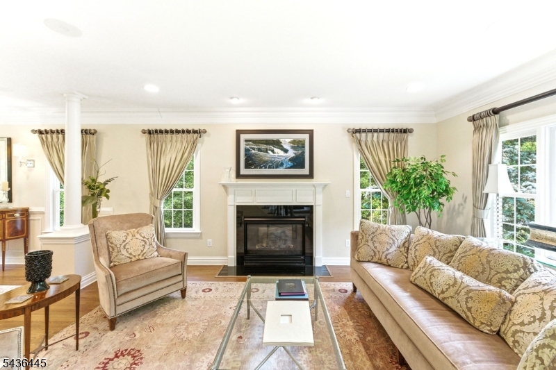 4 Windemere Way Sparta, NJ 07871 - Photo 8 of 50 a living room with furniture and a fireplace