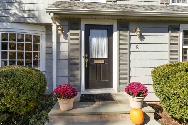 a front view of a house