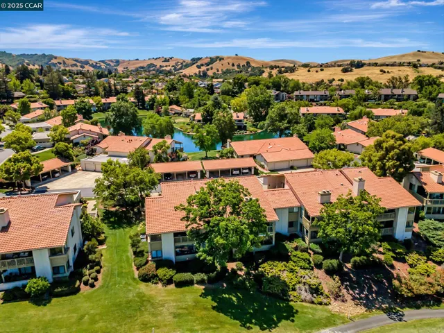 an aerial view of multiple house