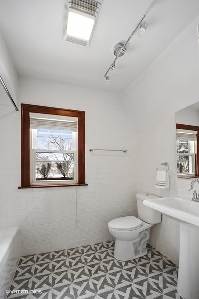 442 Kent Road Riverside, IL 60546 - Photo 30 of 45 a bathroom with a toilet and a shower
