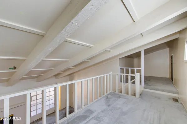 a kitchen with a stove and a microwave
