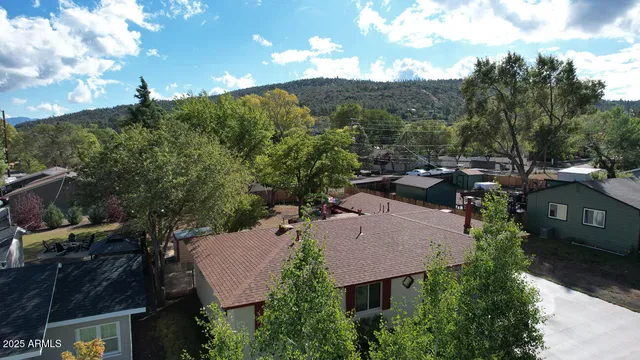 a view of a city street from a balcony