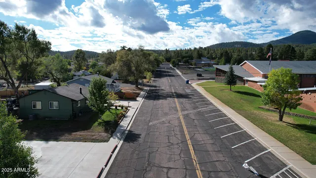 a view of outdoor space with sign board