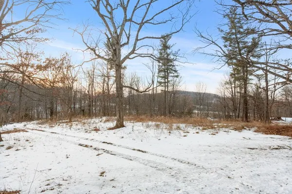 a street view covered with snow