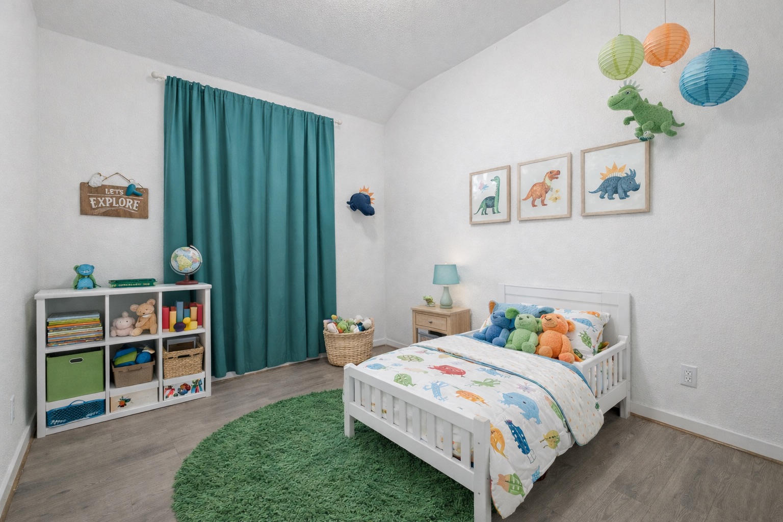 291 Billowing Way Kyle, TX 78640 - Photo 15 of 20 a bedroom with a bed and a bookshelf