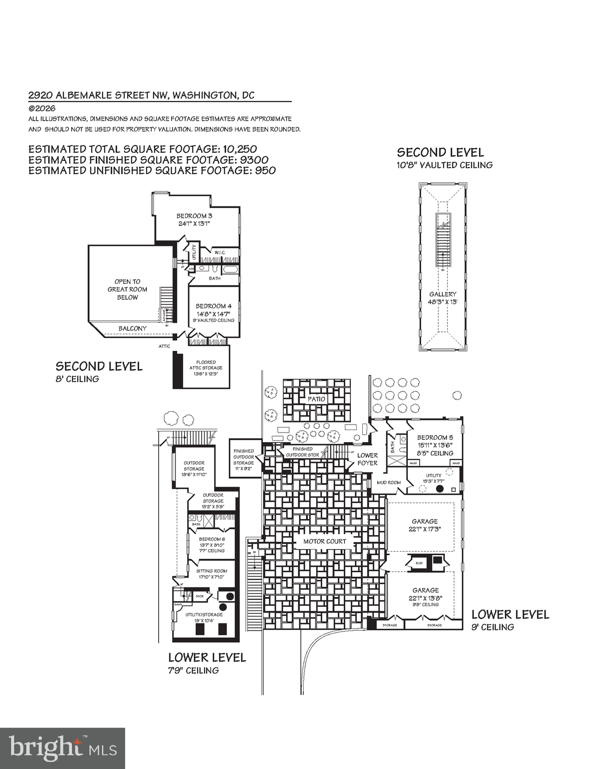 2920 Albemarle Street Northwest Washington, DC 20008 - Photo 49 of 49 Floorplan - Lower & Upper Levels