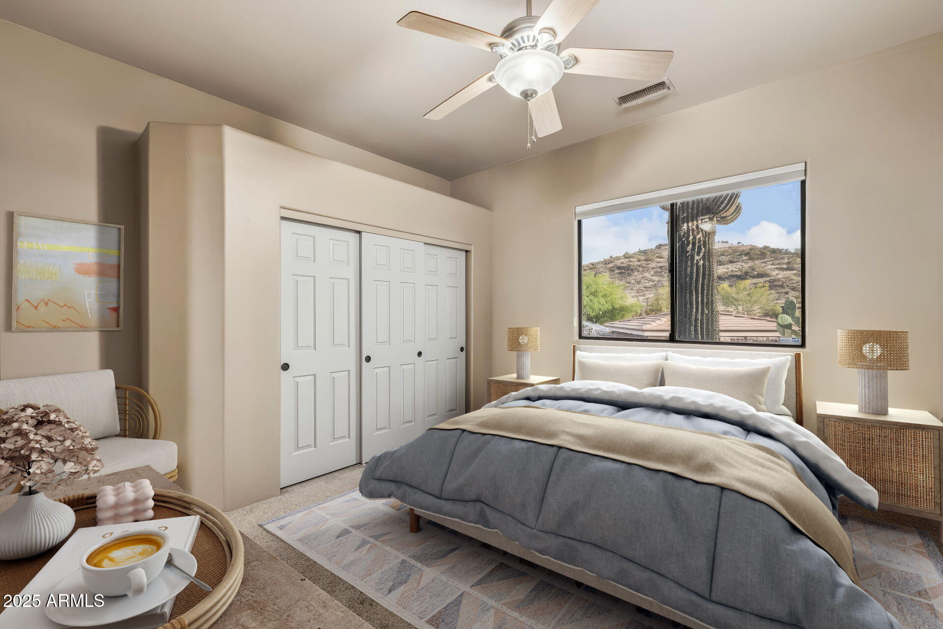 17449 East Quail Track Road Rio Verde, AZ 85263 - Photo 22 of 48 a bedroom with a bed and a window