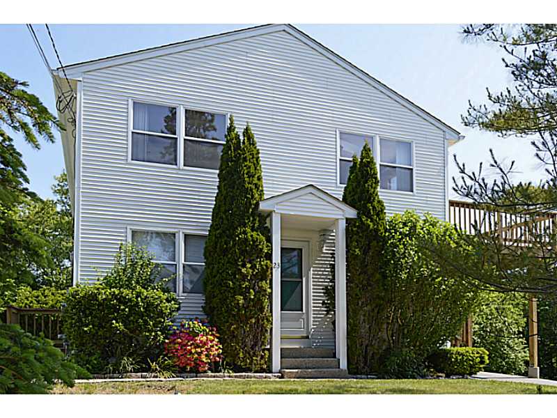 23 Angell Road Narragansett, RI 02882 - Photo 4 of 20 Exterior Front. The lower level is accessed through this welcoming front door or through a door on the side under the deck.