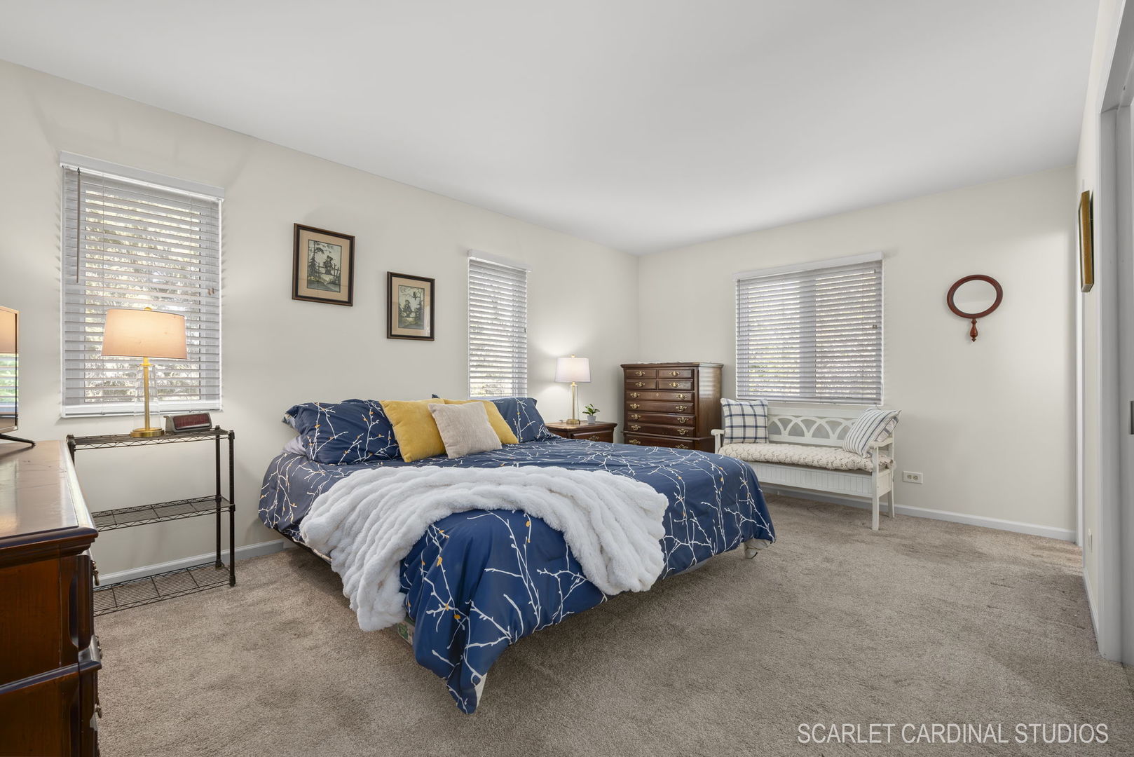 29W206 Wagner Road Naperville, IL 60564 - Photo 15 of 27 a spacious bedroom with a bed and a couch