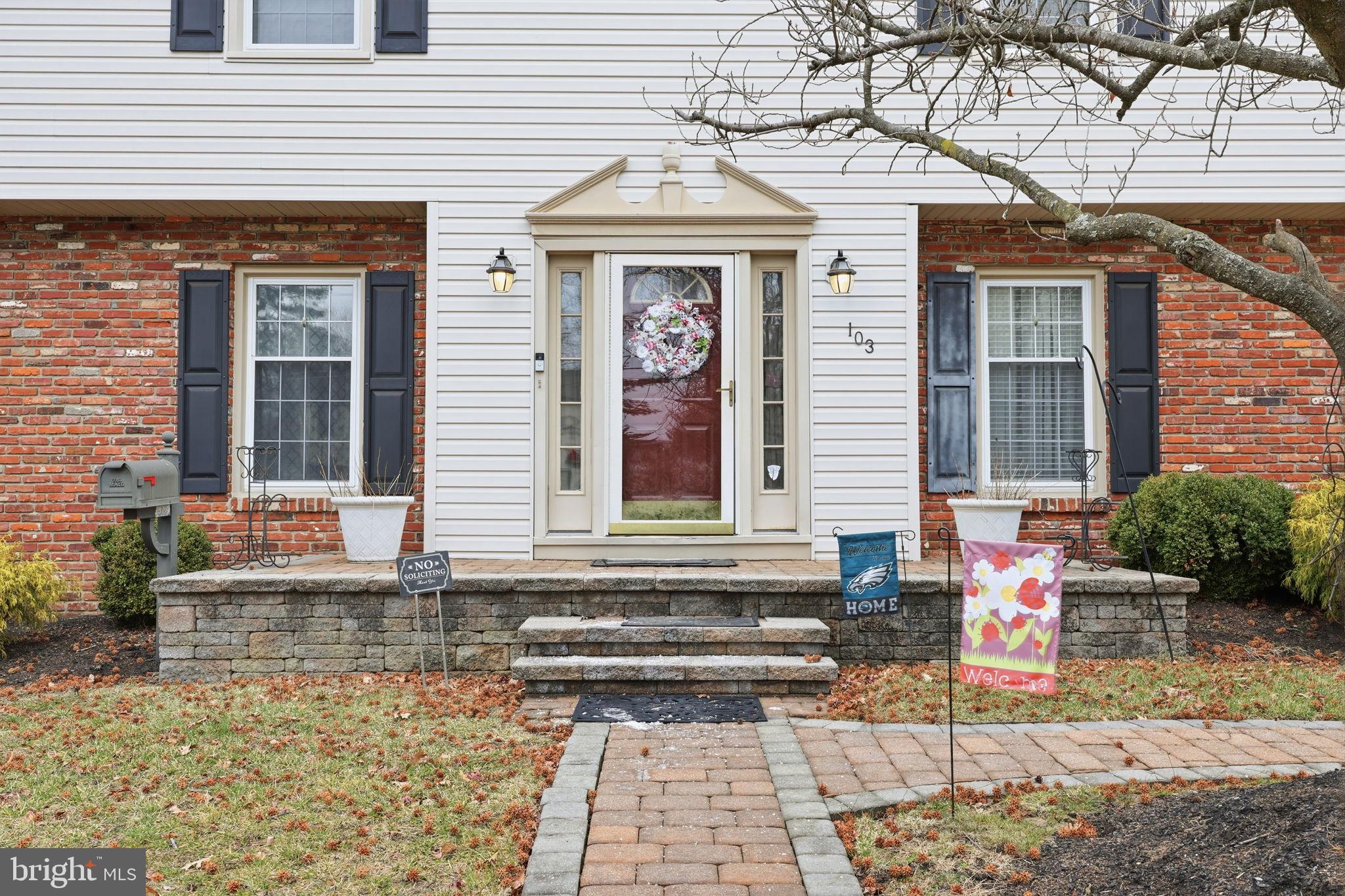 103 Greenvale Road Cherry Hill, NJ 08034 - Photo 4 of 36 a front view of a house with large windows